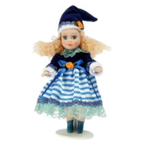 Кукла коллекционная "Яночка в синем платьице"