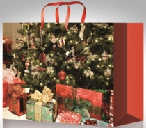 Сумочка картон Подарки под ёлкой